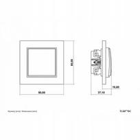 Karlik Mini 61mwp-5 jungiklis, 10a, 250v, šalavijų spalvos