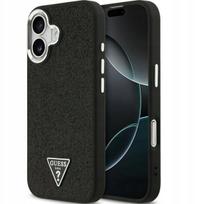 Telefono dėklas iPhone 17 juodas blizgus MagSafe Guess