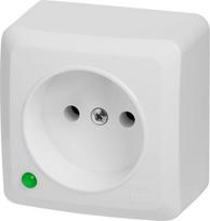 Berg lizdas vienvietis baltas 16a 250v