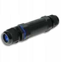 Juoda 5 kontaktų Ip68 kabelio mova 16a 0.5-2.5mm²