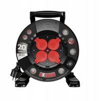 Būgninis prailgintuvas Extreme Line 4 lizdai Ip44 16a 20m