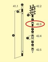 Galvutė įžeminimo strypo cinkuota 42.3 Oc