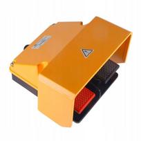 Pedalinis jungiklis su apsauga, geltonas, aliuminis, 2z 2r Fs602