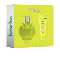 Kvepalų rinkinys Benetton We Are Tribe Play Men EDT 90 ml + dušo gelis 75 ml medienos aromatas