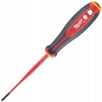 Izoliuotas plokščias atsuktuvas Milwaukee Vde Sl 0.6x3.5x100 1000v