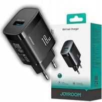 Joyroom JR-TF4 18W USB‑A sieninis įkroviklis juodas