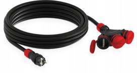 Tvirtas 25m prailgintuvas su 3 lizdais, H05rr-f 3x1,5