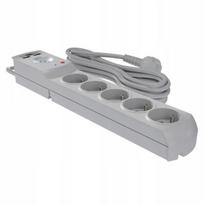 Prailgintuvas su 5 lizdais ir 2 Usb, 5m, 10a, 230v