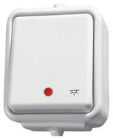Schneider Electric Cedar Wnt102cs01 jungiklis su pašvietimu, baltas, Ip44
