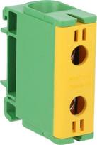 Elektro-plast jungtis 160/145a 2x50mm2 geltona žalia