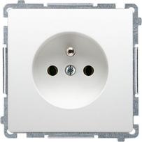 Simon Basic vienvietis elektros lizdas su greito sujungimo jungtimis