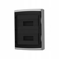 Paviršinio montavimo skydelis Hight Ip65 24 moduliai, 2 eilės, skaidrios durys
