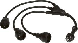 Helmo prailgintuvas 3x2p+z, 0.8m, Ip20, juodas