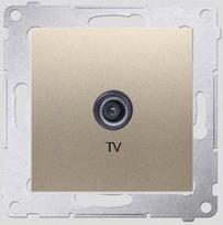 Galinis Tv antenos lizdas, aukso matinis, Simon 54 Premium