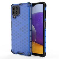 Korėto rašto dėklas Samsung Galaxy A22 4G – mėlynas
