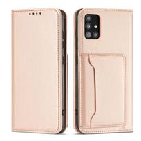 Magnetinis piniginės dėklas Samsung Galaxy A12 5G – rožinis