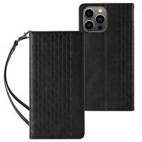 Magnet Strap dėklas-piniginė iPhone 12 Pro – juodas