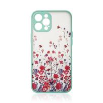 Skaidrus gėlių dėklas iPhone 12 Pro – šviesiai mėlynas
