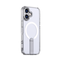 Hybrid Armor X Case iPhone 17 su stovu, suderinamas su MagSafe – skaidrus