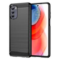 Carbon Case lankstus dangtelis, skirtas Motorola Moto G Stylus 2022 juodas