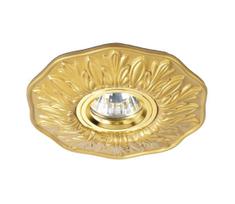 Ideal Lux - Įleidžiamasis šviestuvas POLKA 1xGU10/50W/230V auksinis