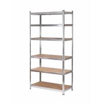 AW23180IP AWTOOLS cinkuotas bevaržtis stelažas 6-ių lentynų, 200x90x40 cm, 300 kg