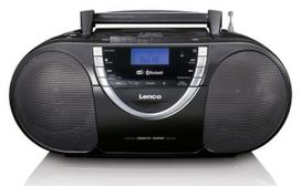 LENCO Radio uztvērējs  SCD-6900BK Portable DAB+ FM Radio CD Cassette and Bluetooth