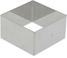 Torto ir kekso kepimo forma De Buyer, sidabro sp., 12 cm x 12 cm