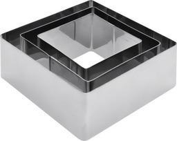 Torto ir kekso kepimo forma, rinkinys La Cucina Square, sidabro sp., 10 cm x 10 cm