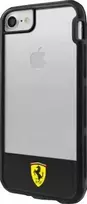 Ferrari Harddėklas FEHCP7BISBK Apple iPhone 7/8/SE 2020 / SE 2022 skaidrus juodos spalvos