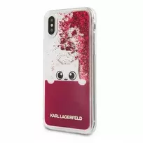 Dėklas Karl Lagerfeld dėkliukas telefonui iPhone X su blizgučiais