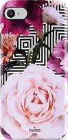 PURO Glam Geo Flowers – dėklas, skirtas iPhone SE (2022/2020) / 8/7 / 6s (Rožinė Peonies)