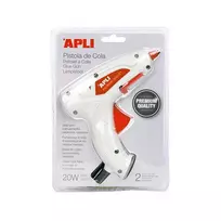 Apli Karštų klijų pistoletas, 20W PREMIUM, 7,5 mm, su 2 klijų lazdelėmis