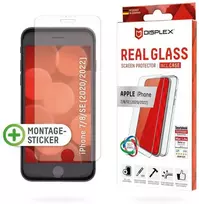 Displex Real Glass + dėklas, skirtas Apple iPhone 6/7/8/SE 2020/2022