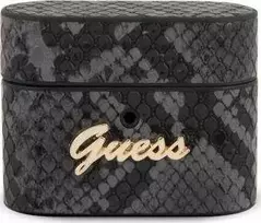 Dėklas Guess GUACAPPUNSSMLBK AirPods Pro dangtelis juodas/juodas Python Collection