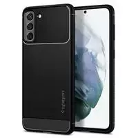 Spigen Rugged Armor dėklas skirtas Samsung Galaxy S21, spalva - Matte Black