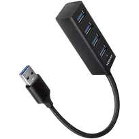 AXAGON HUE-M1AL 4x USB 3.2 Gen 1 MINI šakotuvas, metalinis, 1,2 m USB-A laidas