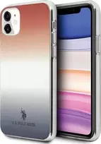 Dėklas US Polo Assn US Polo USHCN61TRDGRB iPhone 11 raudonai mėlyna / mėlyna ir raudona gradiento raštų kolekcija