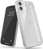 SuperDry Snap Apple iPhone 12 mini Skaidrus dėklas telefonui baltos spalvos 42593