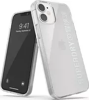 SuperDry Snap Apple iPhone 12 mini Skaidrus dėklas telefonui sidabro spalvos 42590