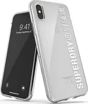 Dėklas SUPERDRY SNAP CASE CLEAR IPHONE X/XS TRANSPARENT / Baltas