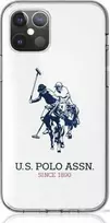 Us Polo Assn US Polo USHCP12STPUHRWH Apple iPhone 12 mini 5,4" telefono dėklas baltos spalvos Shiny Big Logo