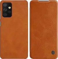 Dėklas NILLKIN QIN BOOK LEATHER CASE SAMSUNG GALAXY A72 4G BROWN