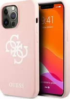 Dėklas Guess GUHCP13XLS4GWPI, skirtas iPhone 13 Pro Max, rožinis