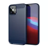 Hurtel Carbon dėklas skirtas iPhone 12 Pro / iPhone 12, mėlynas