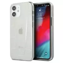 Mercedes Benz Apple iPhone 12 Mini Mercedes dėklas Transparent Line (MEHCP12SCLCT) skaidrus