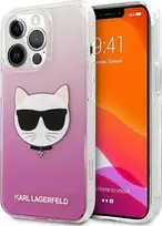 Apple iPhone 13 Pro Max Karl Lagerfeld dėklas Choupette Head (KLHCP13XCTRP) rožinės spalvos