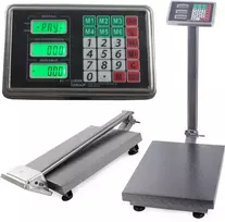 Elektroninės platforminės svarstyklės 300 kg su LCD ekranu