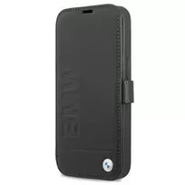 Dėklas Apple iPhone 13 Mini BMW Book Signature (BMFLBKP13SSLLBK) juodos spalvos