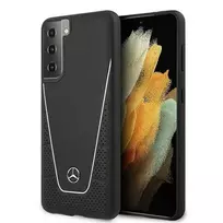 Mercedes Benz Samsung Galaxy S21 Mercedes dėklas Dynamic Line (MEHCS21SCLSSI) juodos spalvos